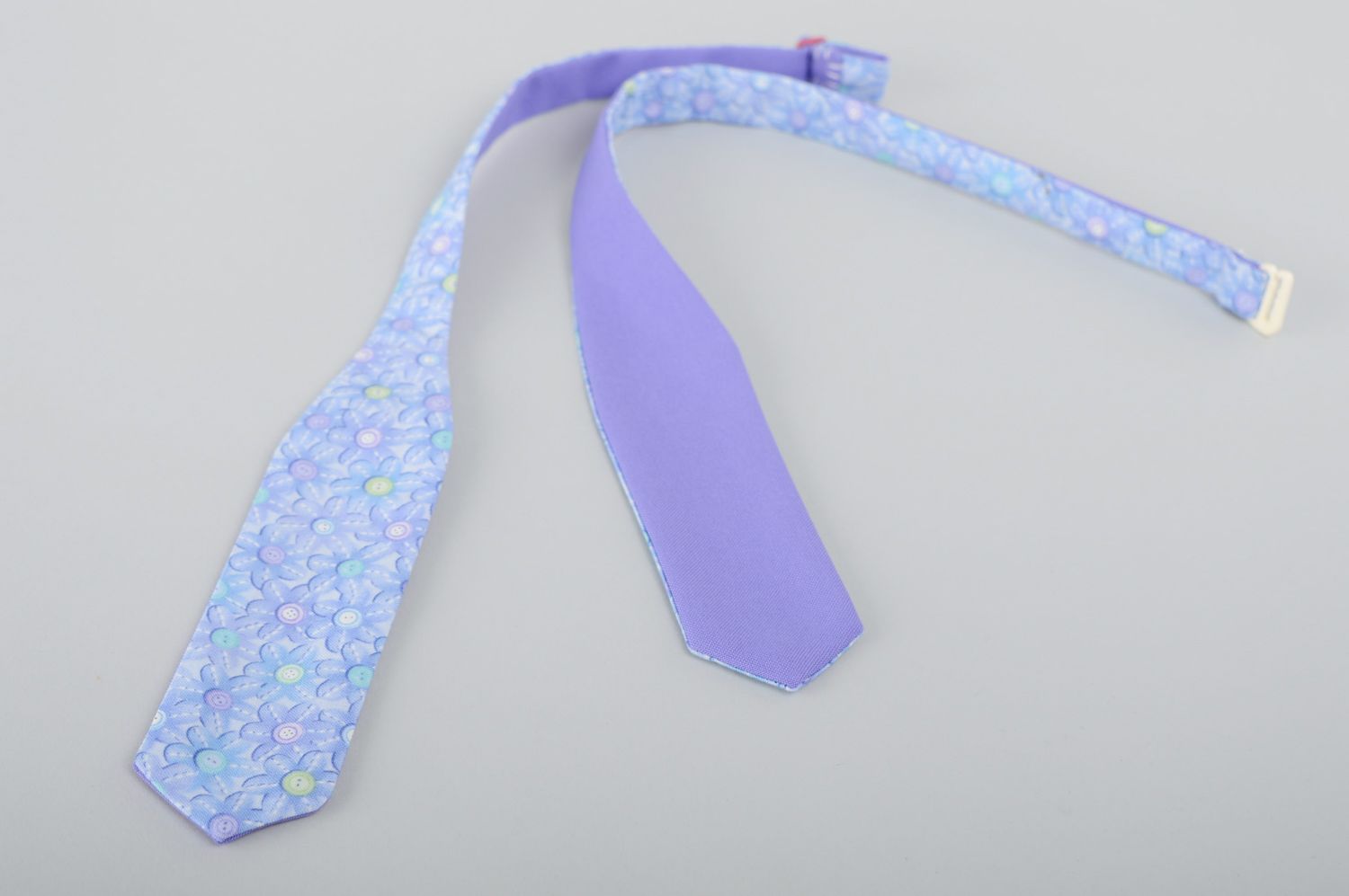 Текстильный галстук-бабочка самовяз двусторонний фото 2