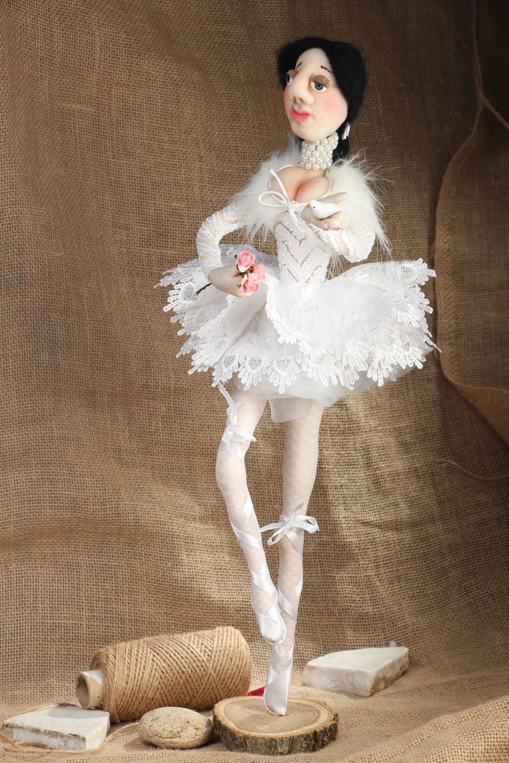 Muñeca artesanal Primera bailarina foto 5