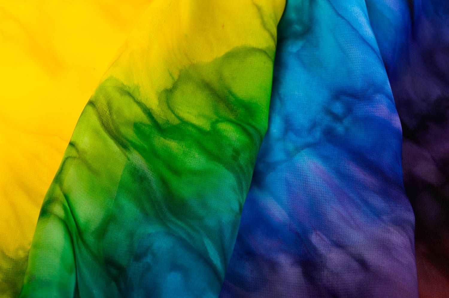 Шарф ручной работы женский шарф батик расписной шарф разноцветный красивый фото 4