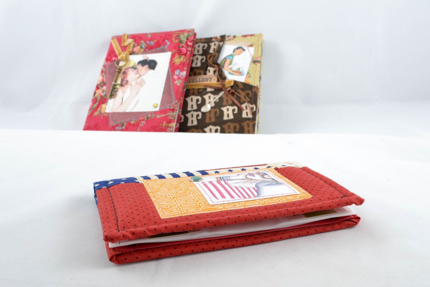 Fabric business card holder photo 3