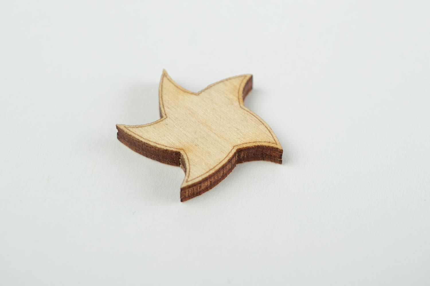 Figur zum Bemalen Stern handmade Holz Rohlinge Miniatur Figur für Handarbeit foto 4
