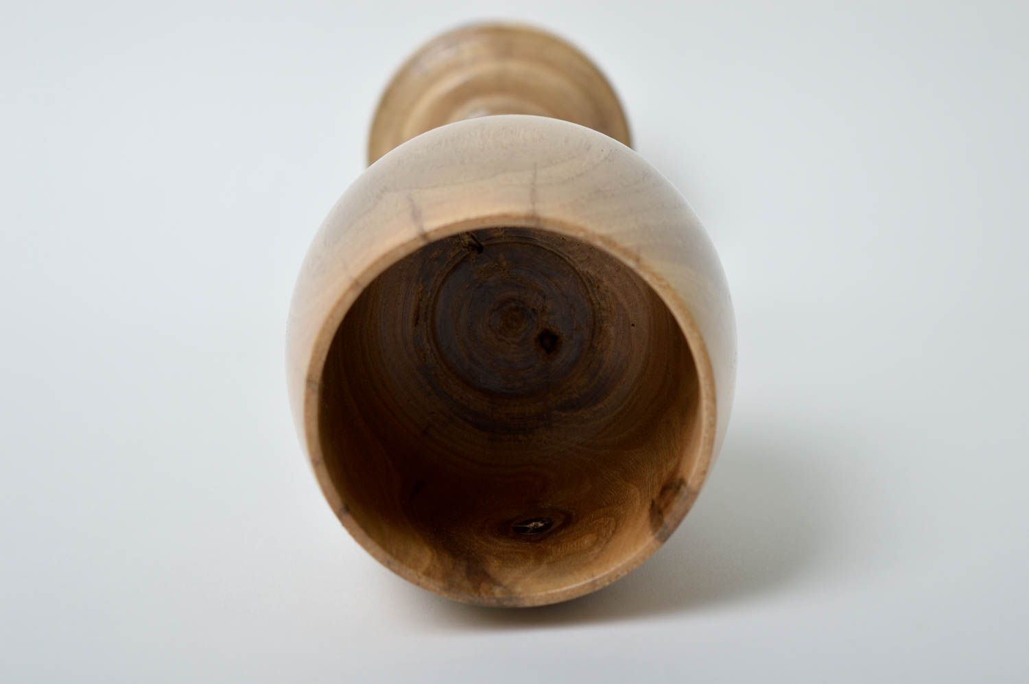 Copa de madera grande hecha a mano decoración de interior regalo original foto 4