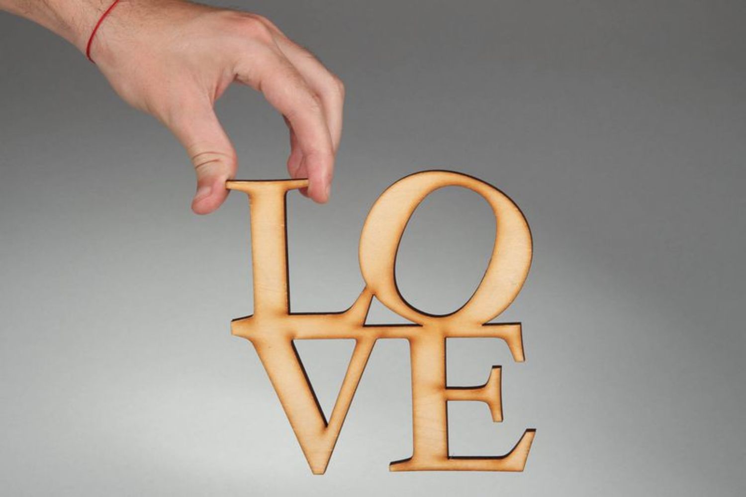 Chipboard Wort LOVE foto 3