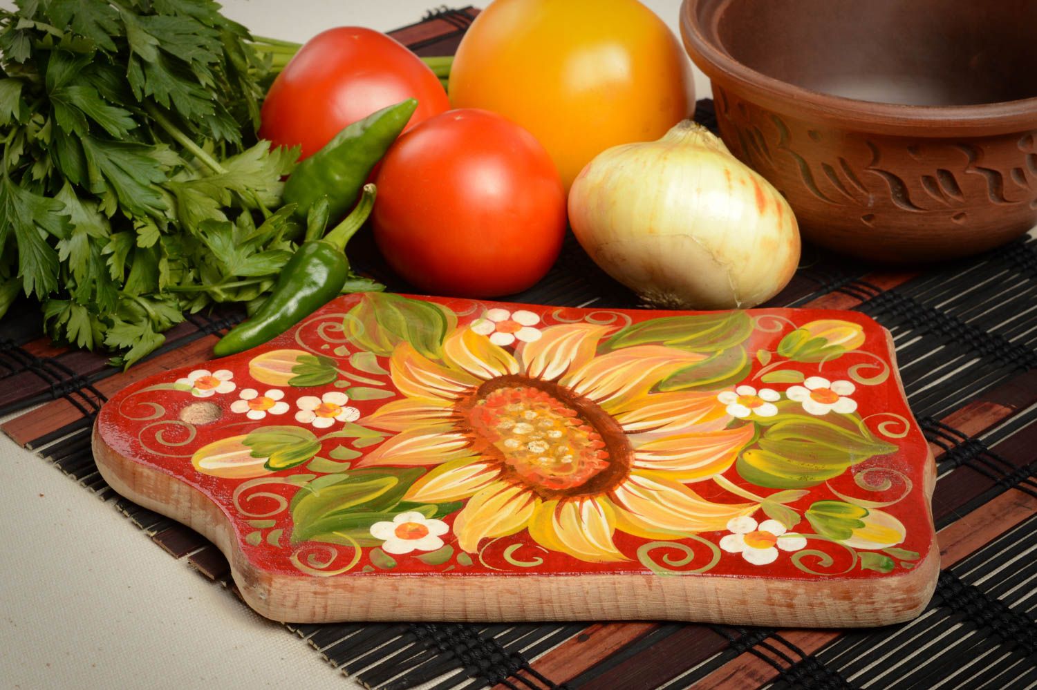Handmade cutting board kitchen decor designer wall panel decorative use only photo 1