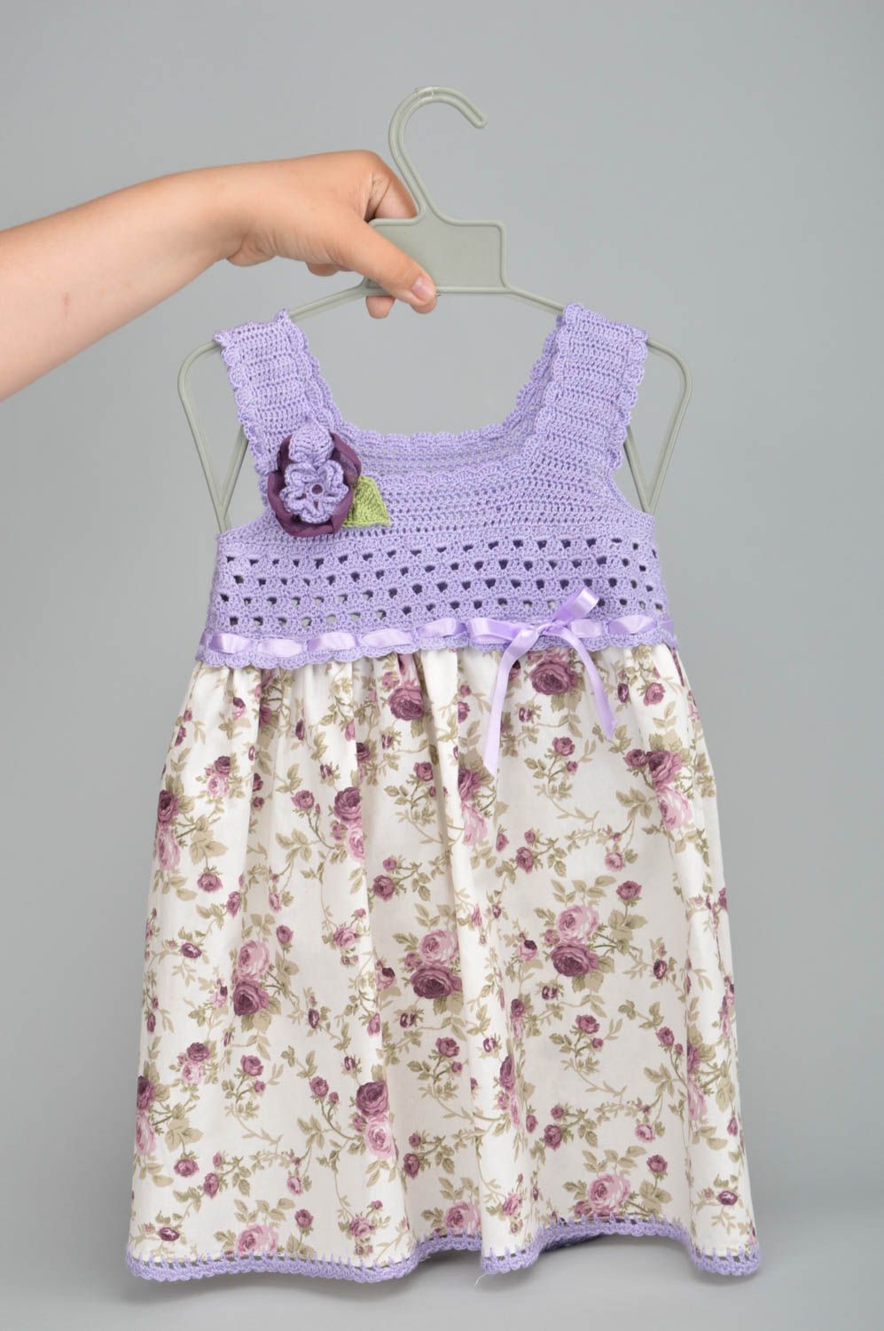 Красивое детское платье хэнд мэйд одежда для девочек детская одежда на лето фото 1