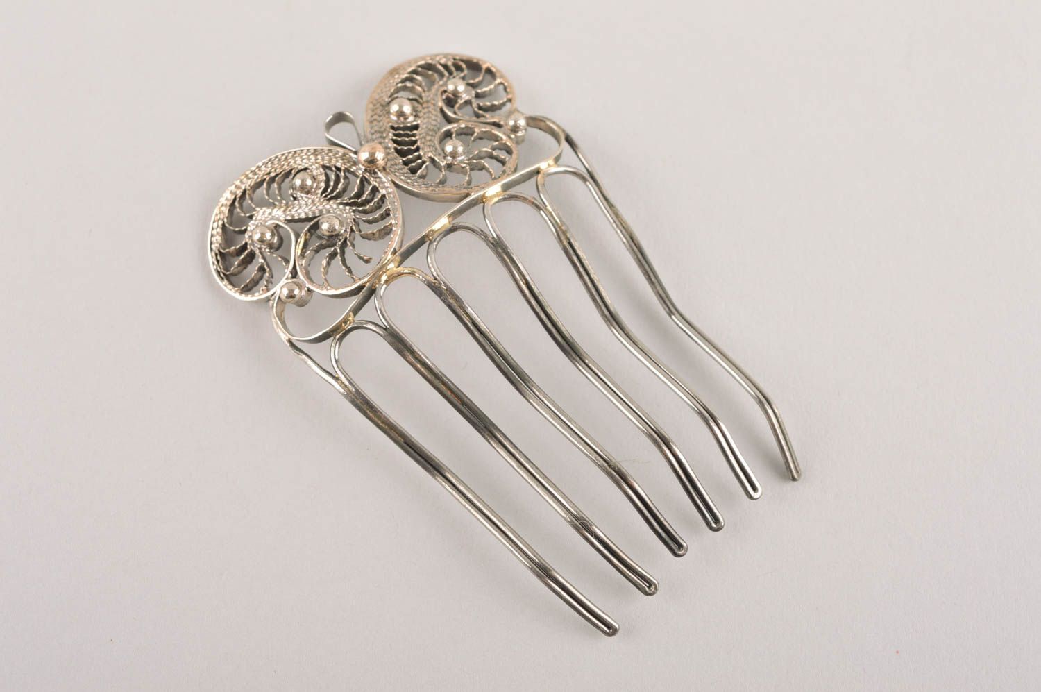 Beautiful metal hair comb designer hair comb stylish hair accessories for girls photo 2