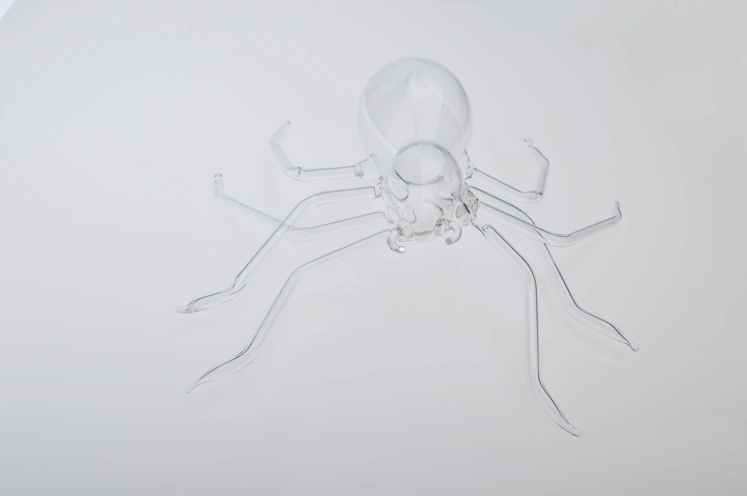 Handmade Deko Figur Spinne Dekoideen Wohnzimmer Figur aus Glas einzigartig foto 3