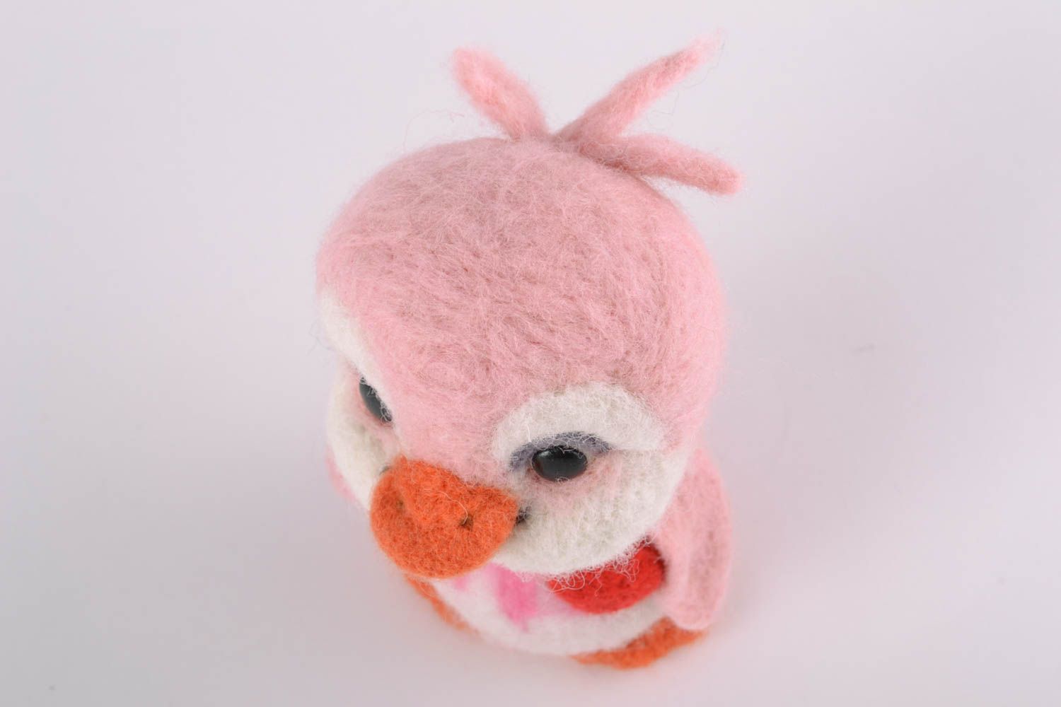 Felted wool toy penguin photo 3