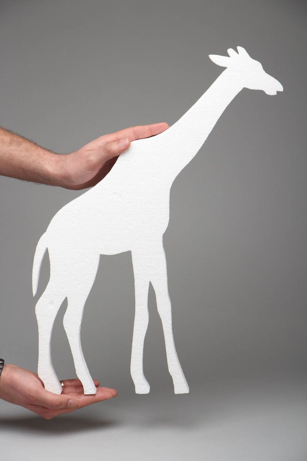Forme en polystyrène à décorer faite main Girafe photo 3