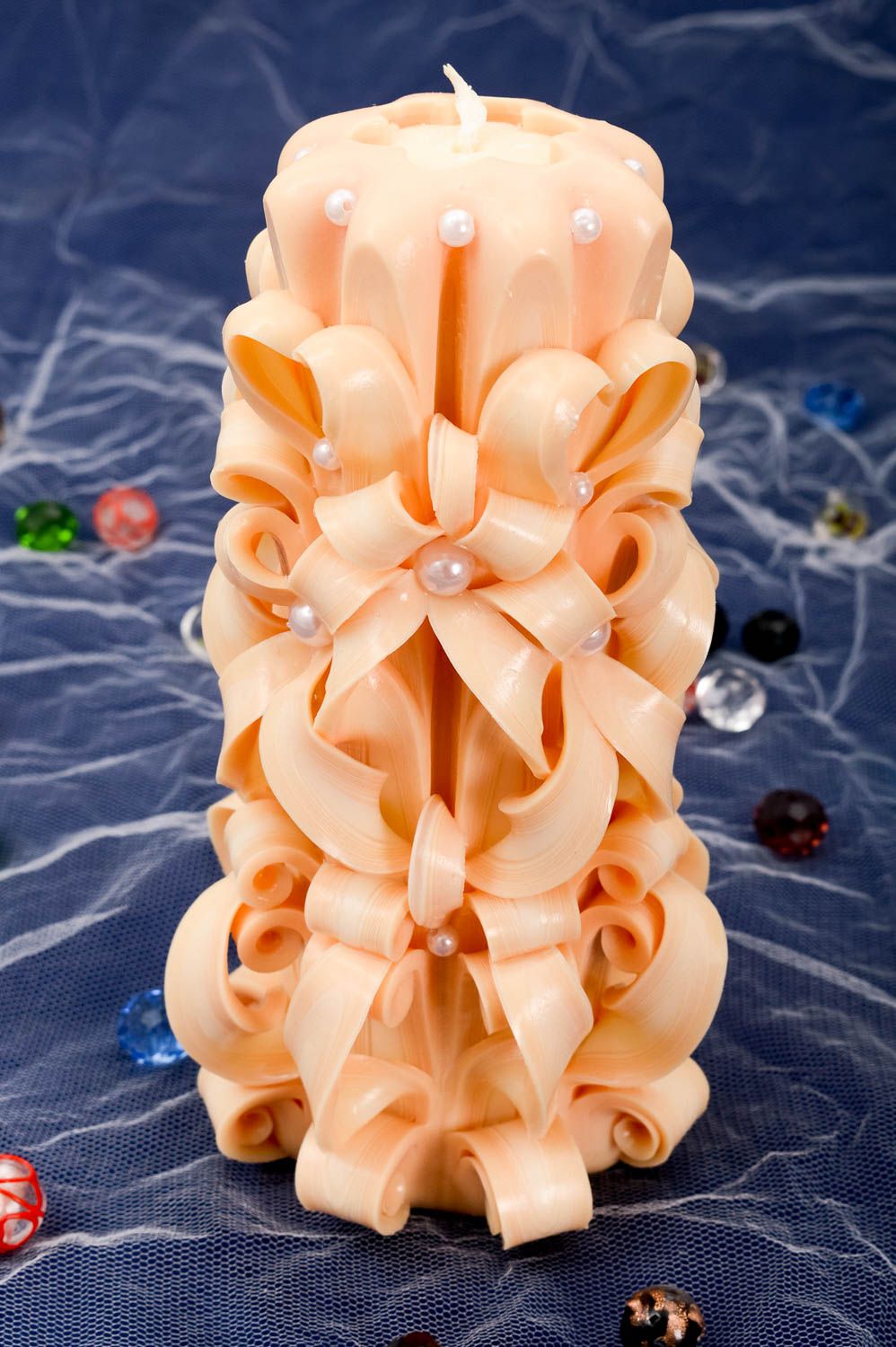 Свеча ручной работы свеча свадебная резная свеча аксессуар для свадьбы гиацинт фото 1