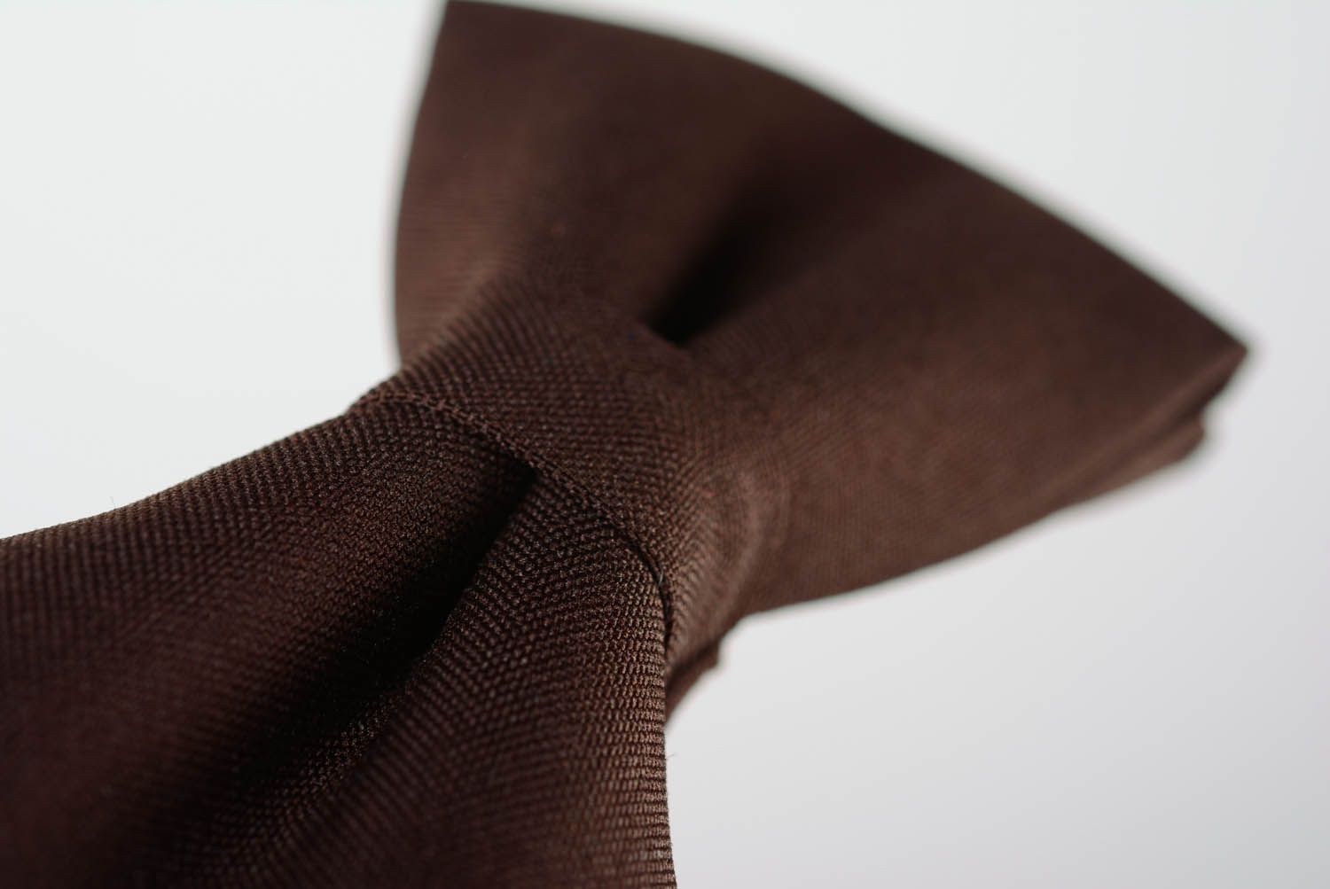 Braune Fliege Krawatte aus Textil foto 4