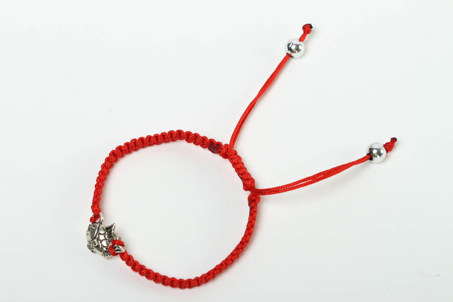 Handmade Damen Armband exklusiver Schmuck Geschenk für Frauen rotes Armband  foto 2