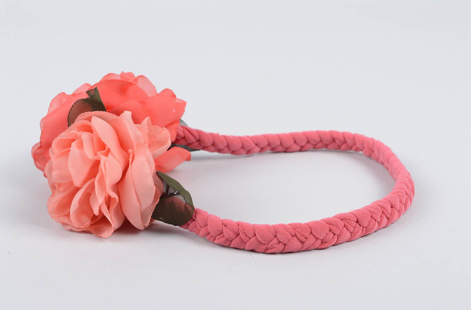 Handgemacht Haarband mit Blume Haar Accessoire Designer Schmuck ausgefallen foto 3