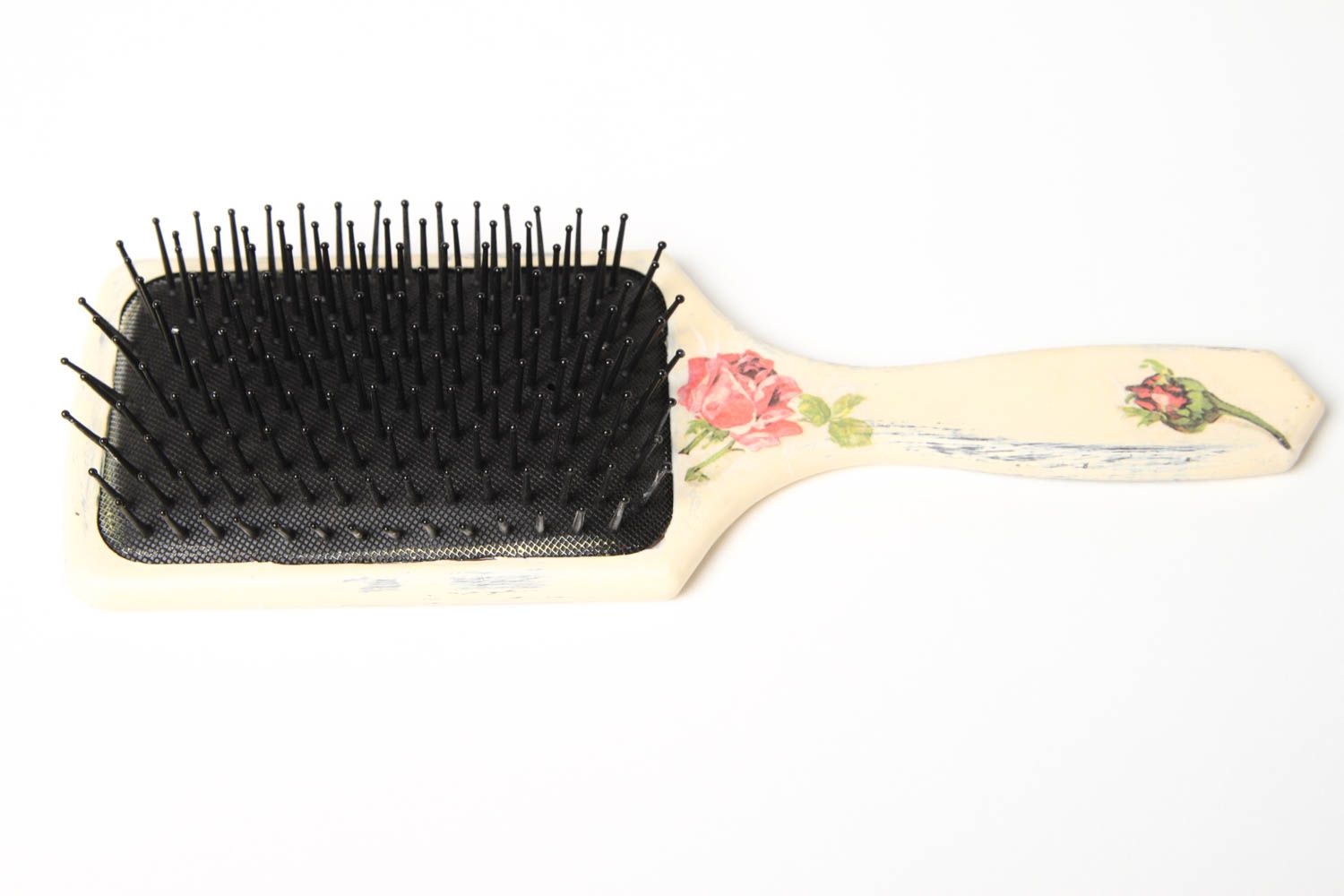 Stylish wooden comb cute feminine accessories beautiful hair comb present photo 3