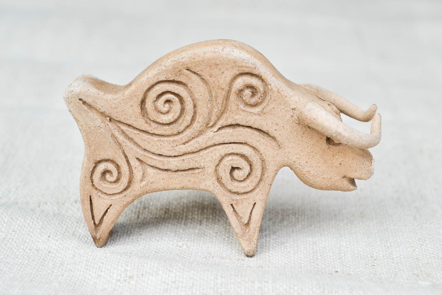 Глиняная свистулька ручной работы игрушка из глины керамический сувенир фото 3