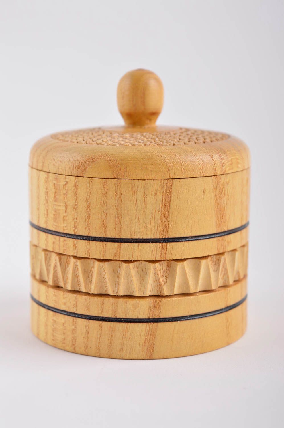 Caja decorativa hecha a mano cofre de madera para joyas regalo original foto 3