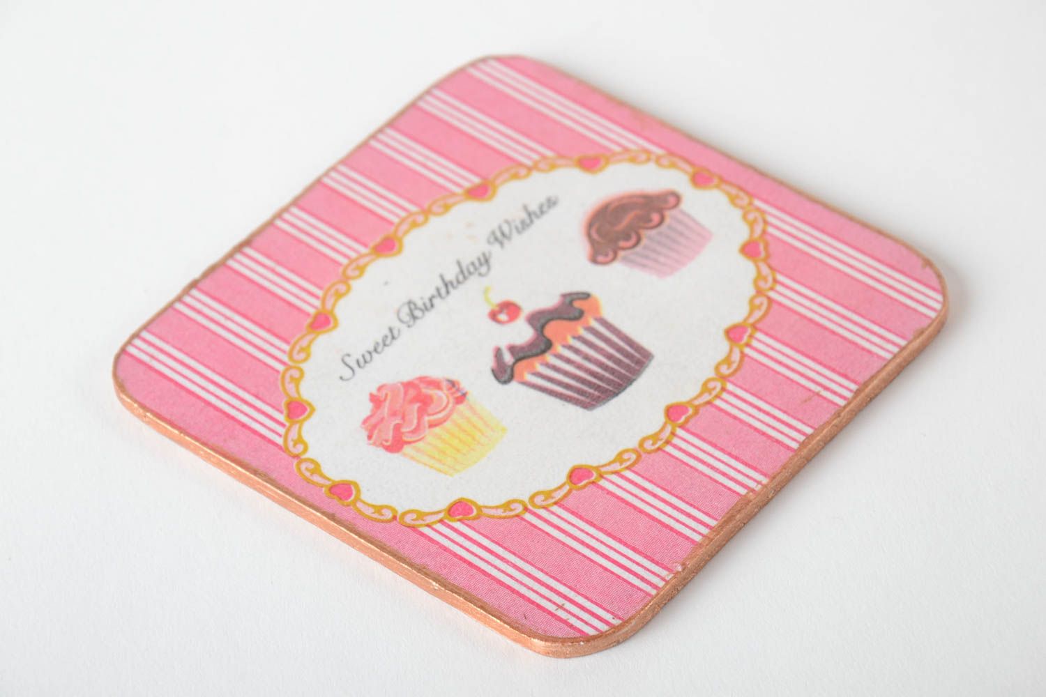 Beautiful stand for cup cute handmade cute coaster interesting accessories photo 4