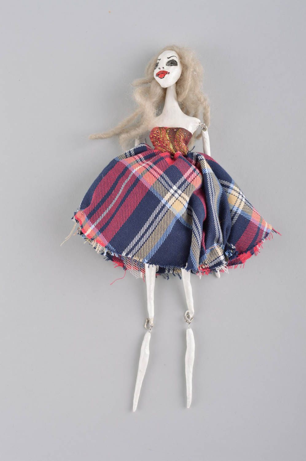 Puppe handgemacht Künstler Puppe Geschenkidee für Mädchen Haus Deko Idee Zombie  foto 2