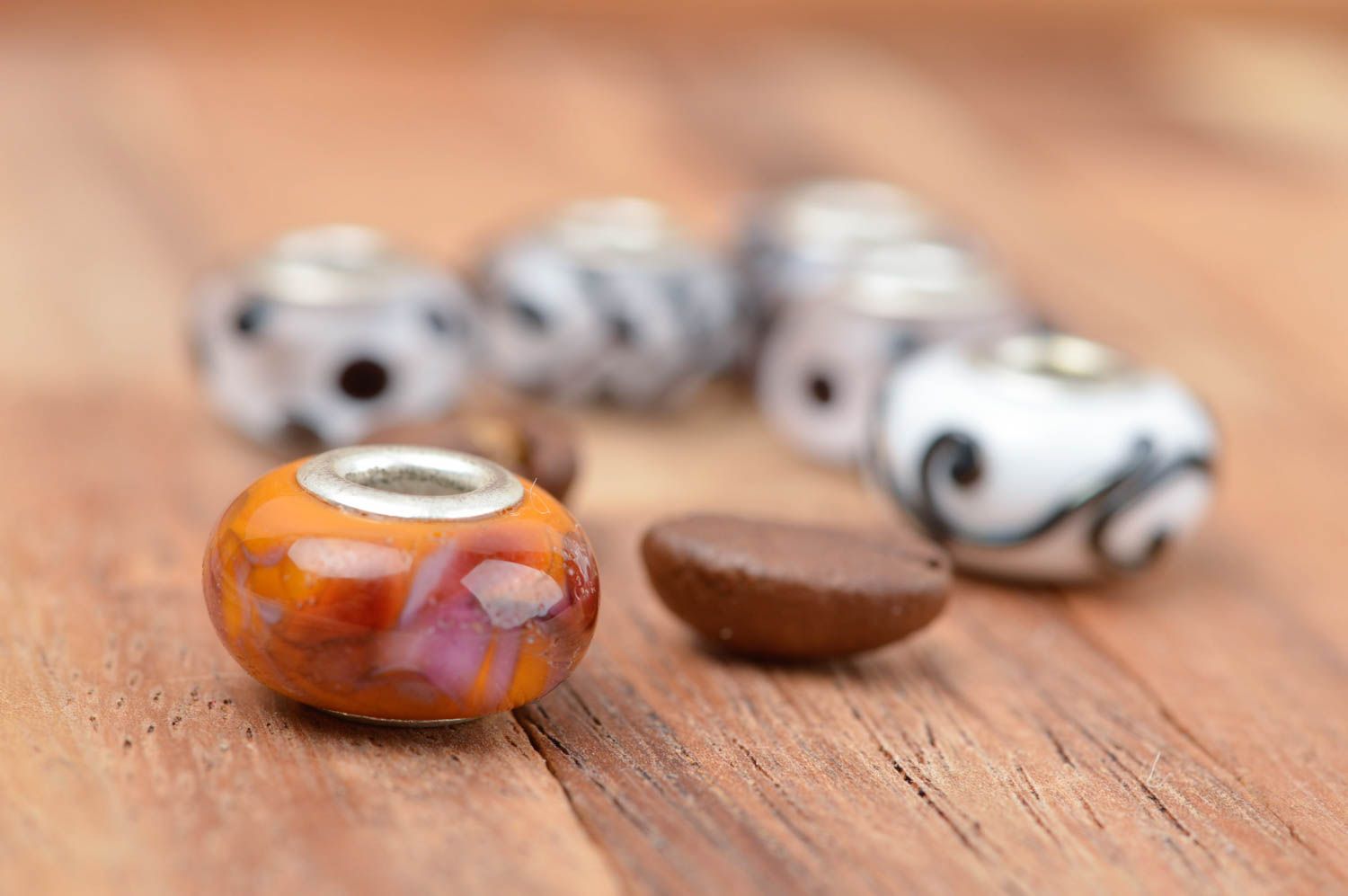 Beautiful handmade glass bead jewelry making supplies art and craft gift ideas photo 1
