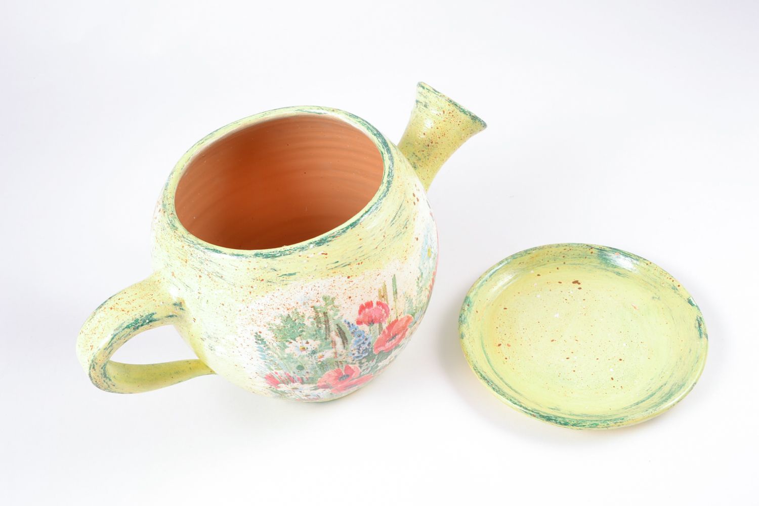 Ceramic flowerpot in the shape of teapot photo 3