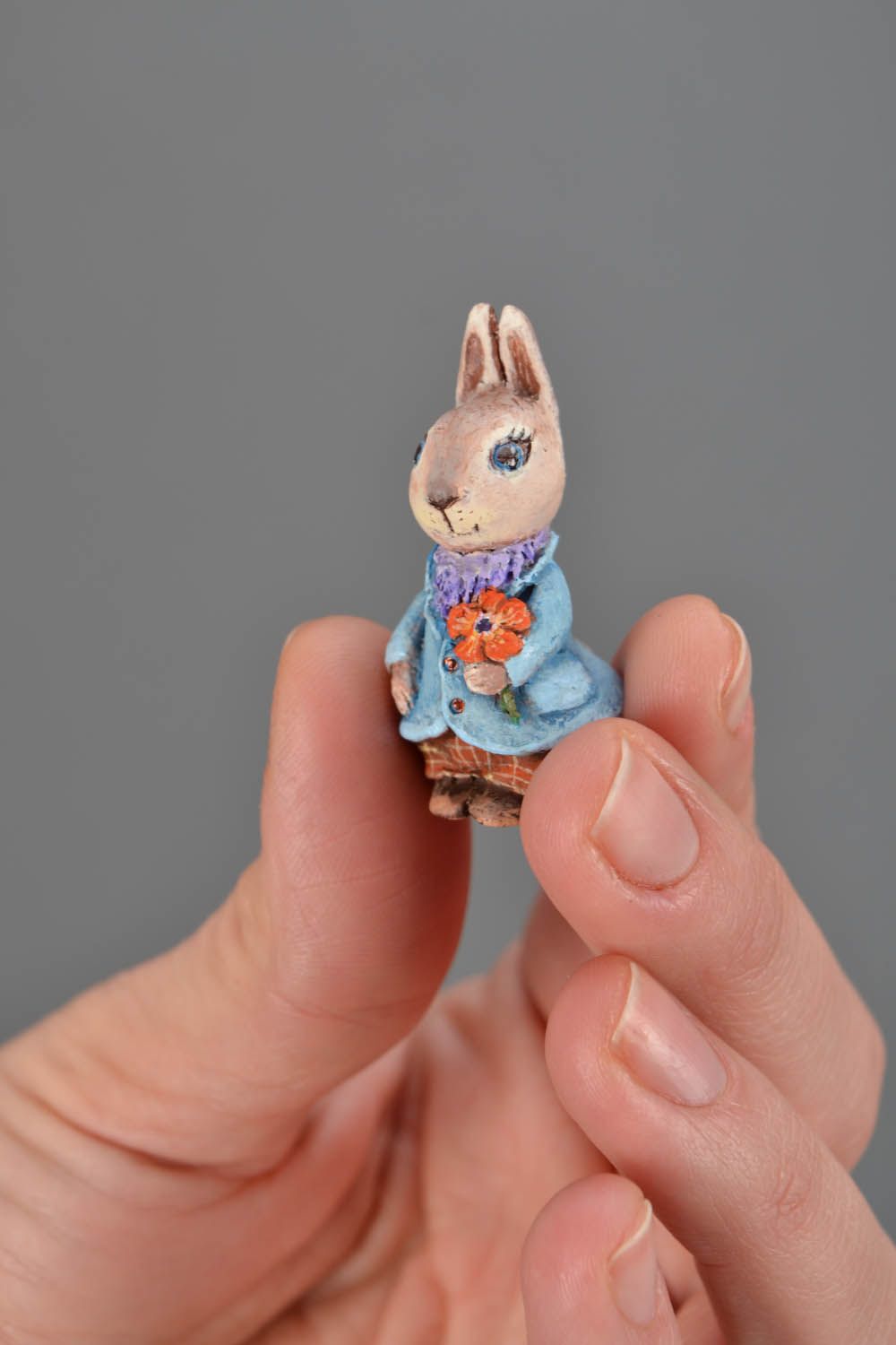 Figurine miniature Lapin faite main photo 2