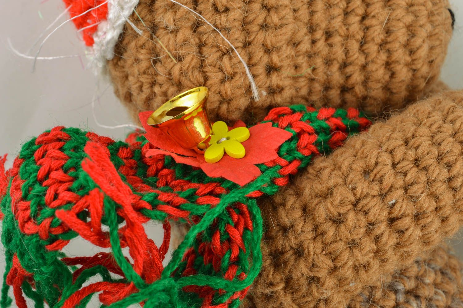 Giocattolo simpatico a maglia fatto a mano pupazzo morbido a forma di alce foto 4