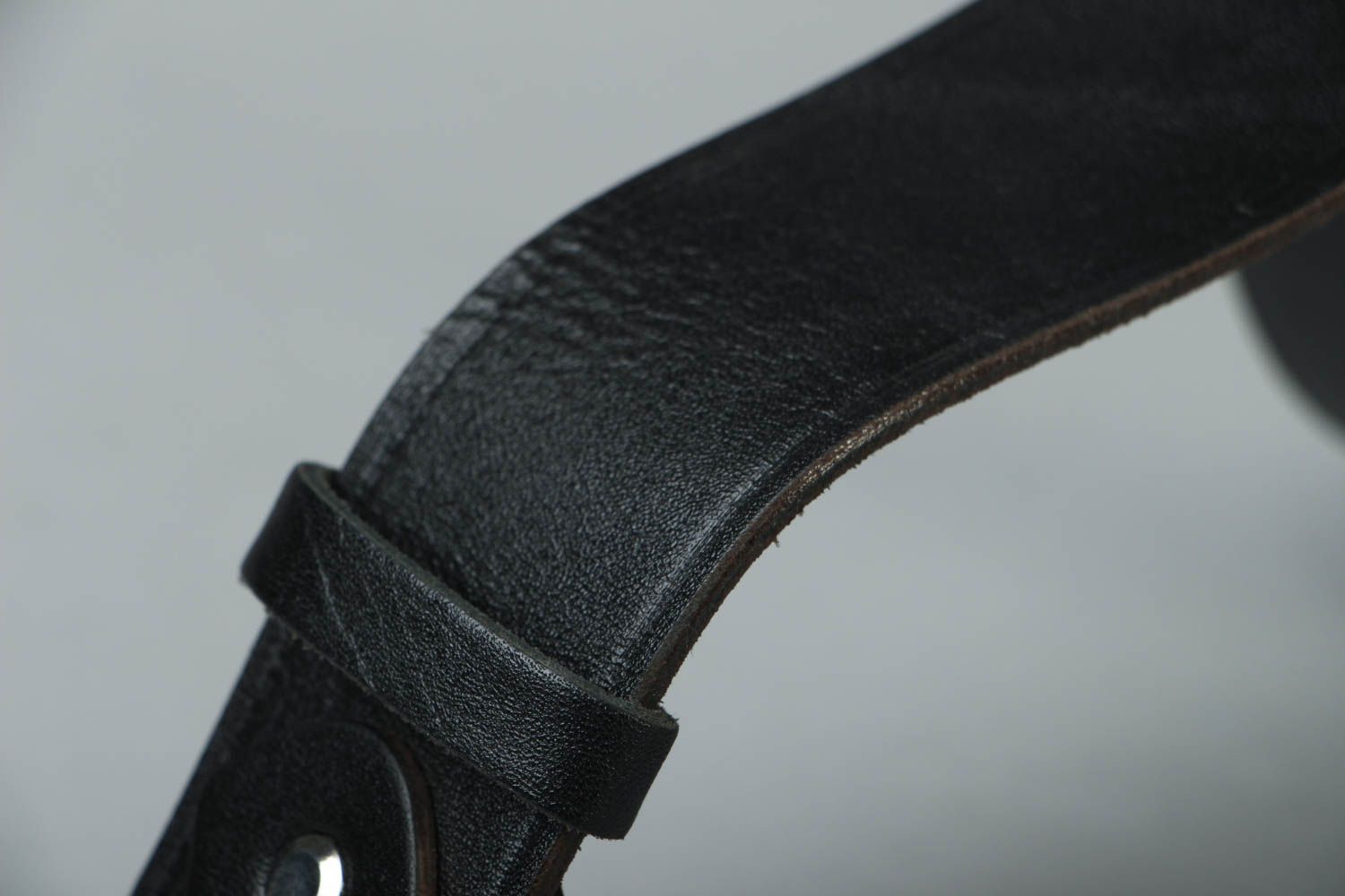 Handmade leather belt photo 2