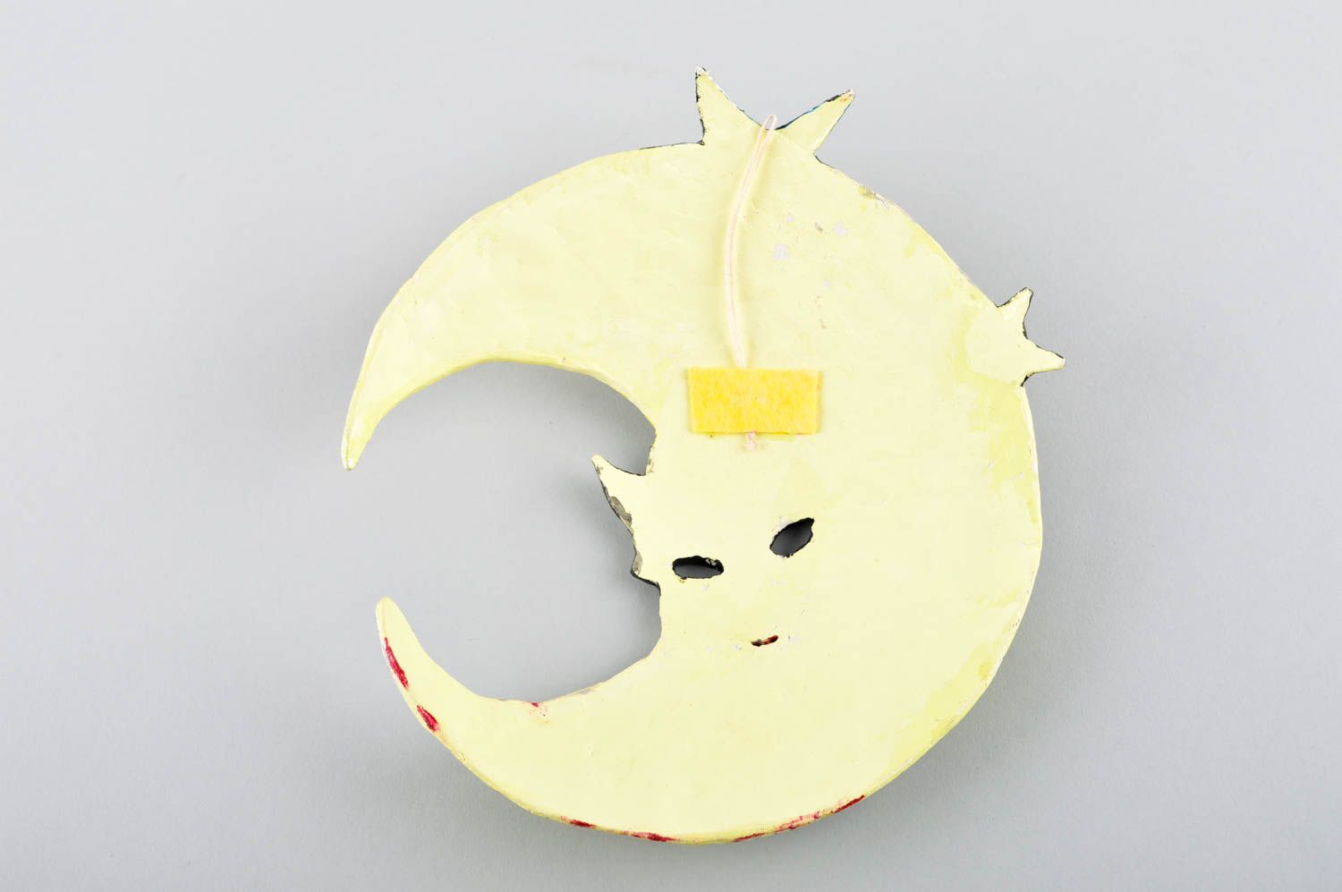 Panel decorativo hecho a mano regalo personalizado máscara artesanal Luna foto 4