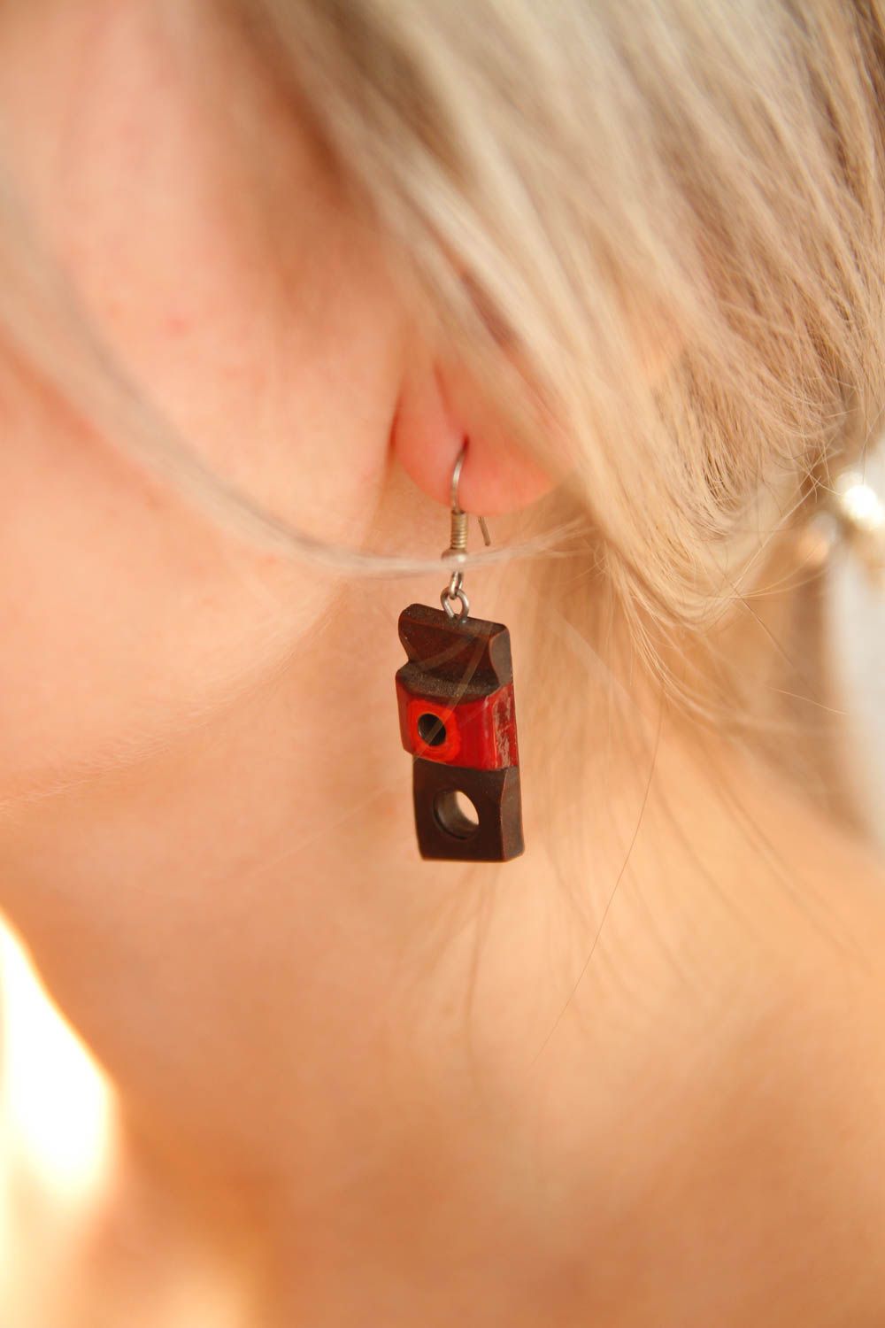 Handmade ceramic earrings designer jewelry fashion accessories gifts for her photo 3