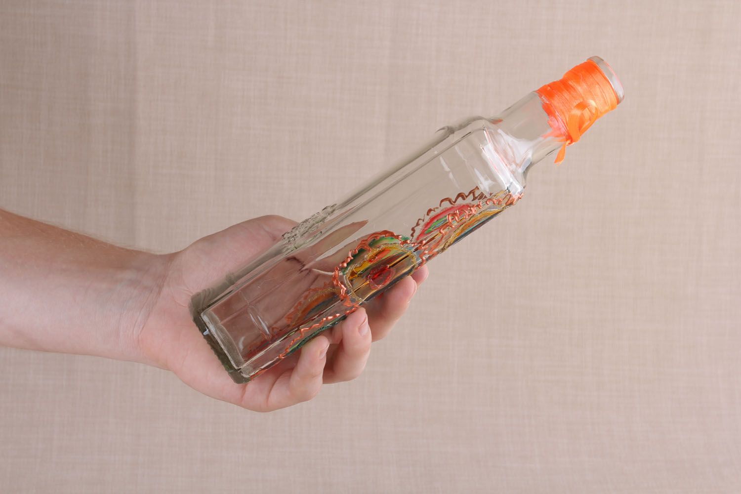 Dekorative Flasche mit Muster foto 5