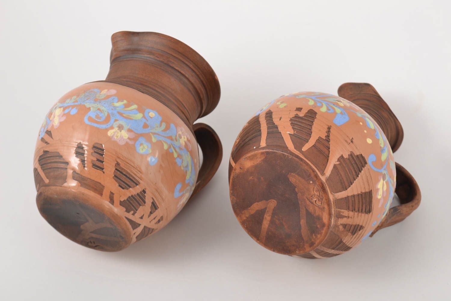 Jarros de cerámica hechoe a mano vasijas de arcilla accesorios de cocina foto 3
