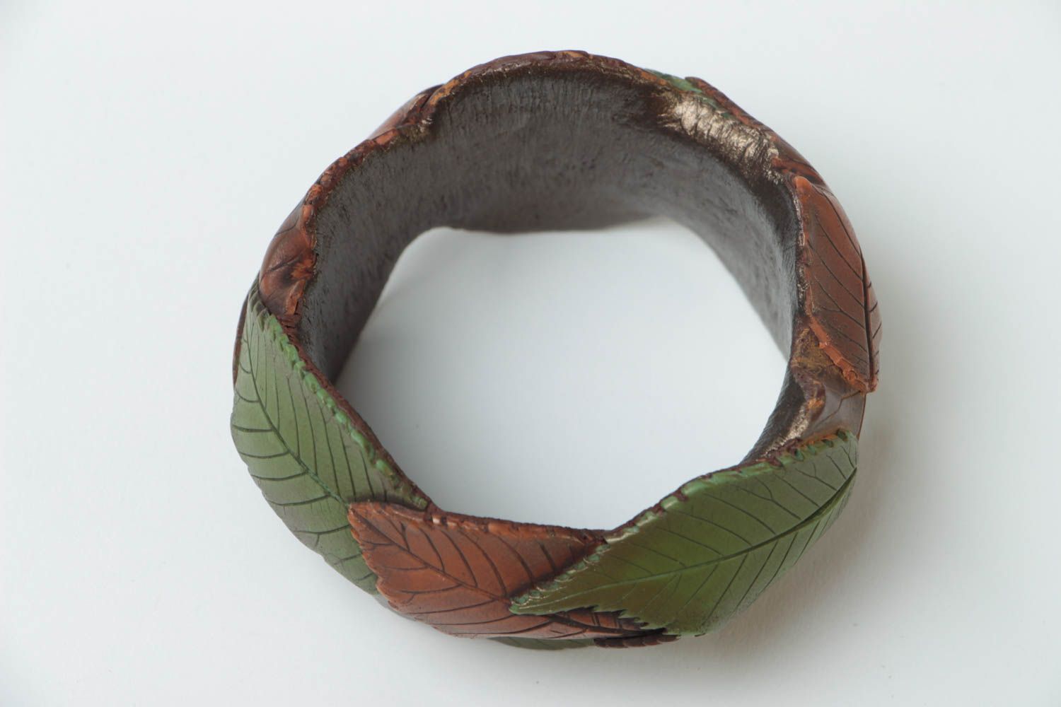 Unusual handmade plastic bracelet wrist bracelet designs polymer clay ideas photo 4