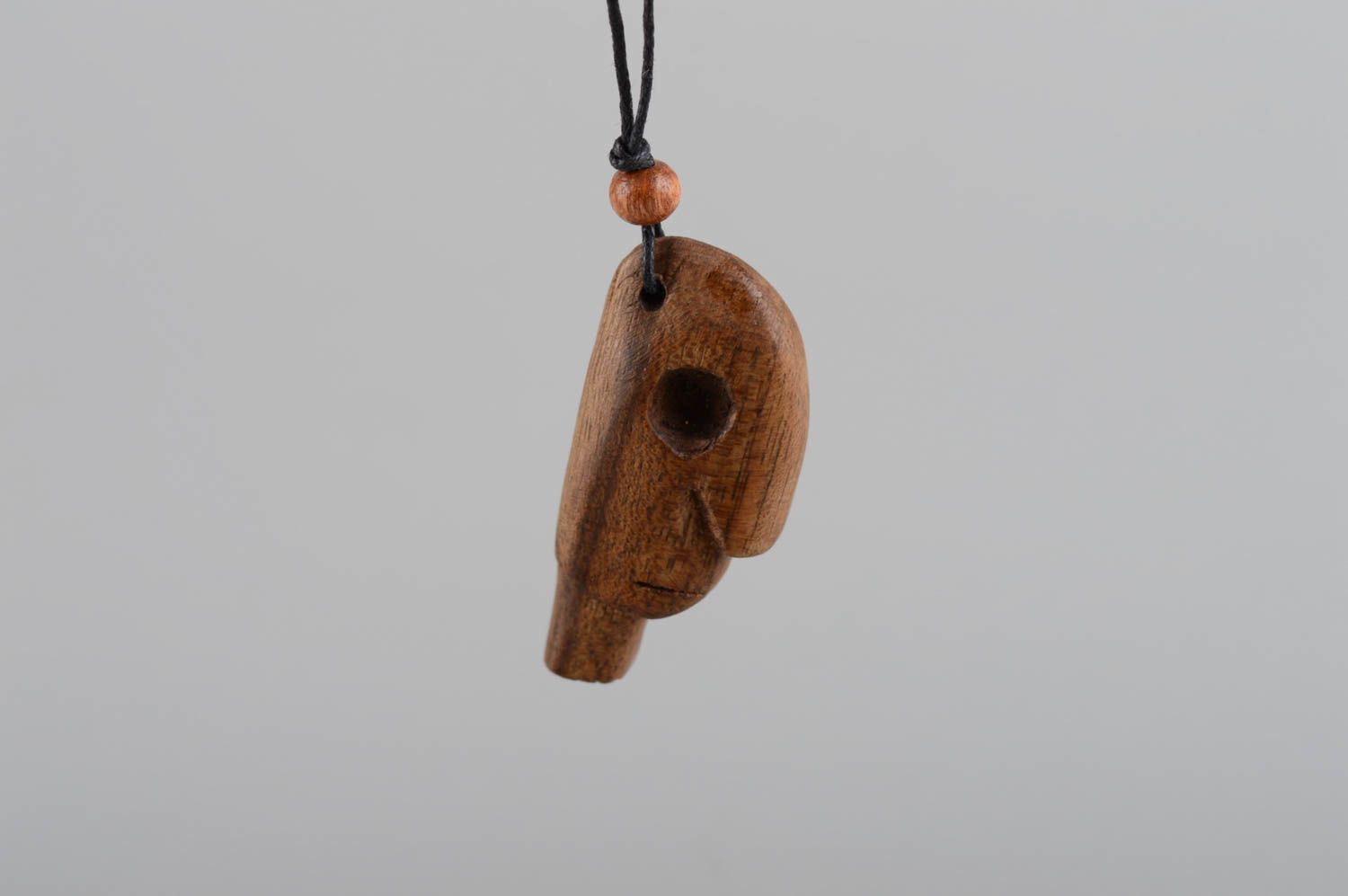 Unusual handmade wooden pendant neck pendant wood craft costume jewelry photo 10