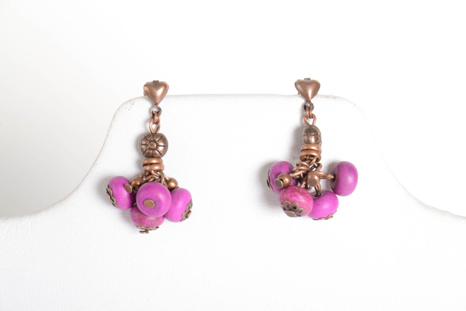 Beautiful handmade beaded earrings gemstone earrings fashion tips for girls photo 2