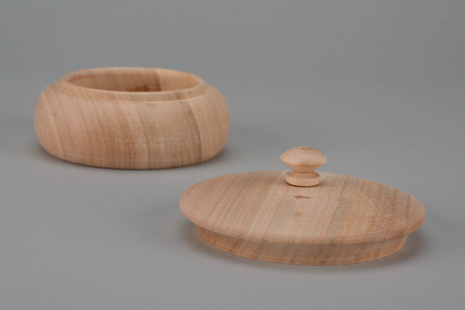 Wooden blank for round box photo 2