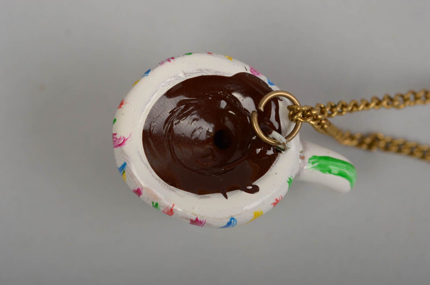 Handmade Kette mit Anhänger Schmuck Kettenanhänger Accessoires für Frauen schön foto 4