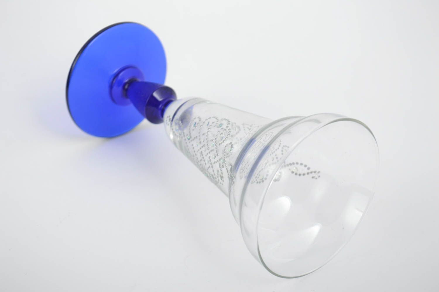 Copa de champán hecha a mano de vidrio utensilio de cocina vajilla moderna foto 3