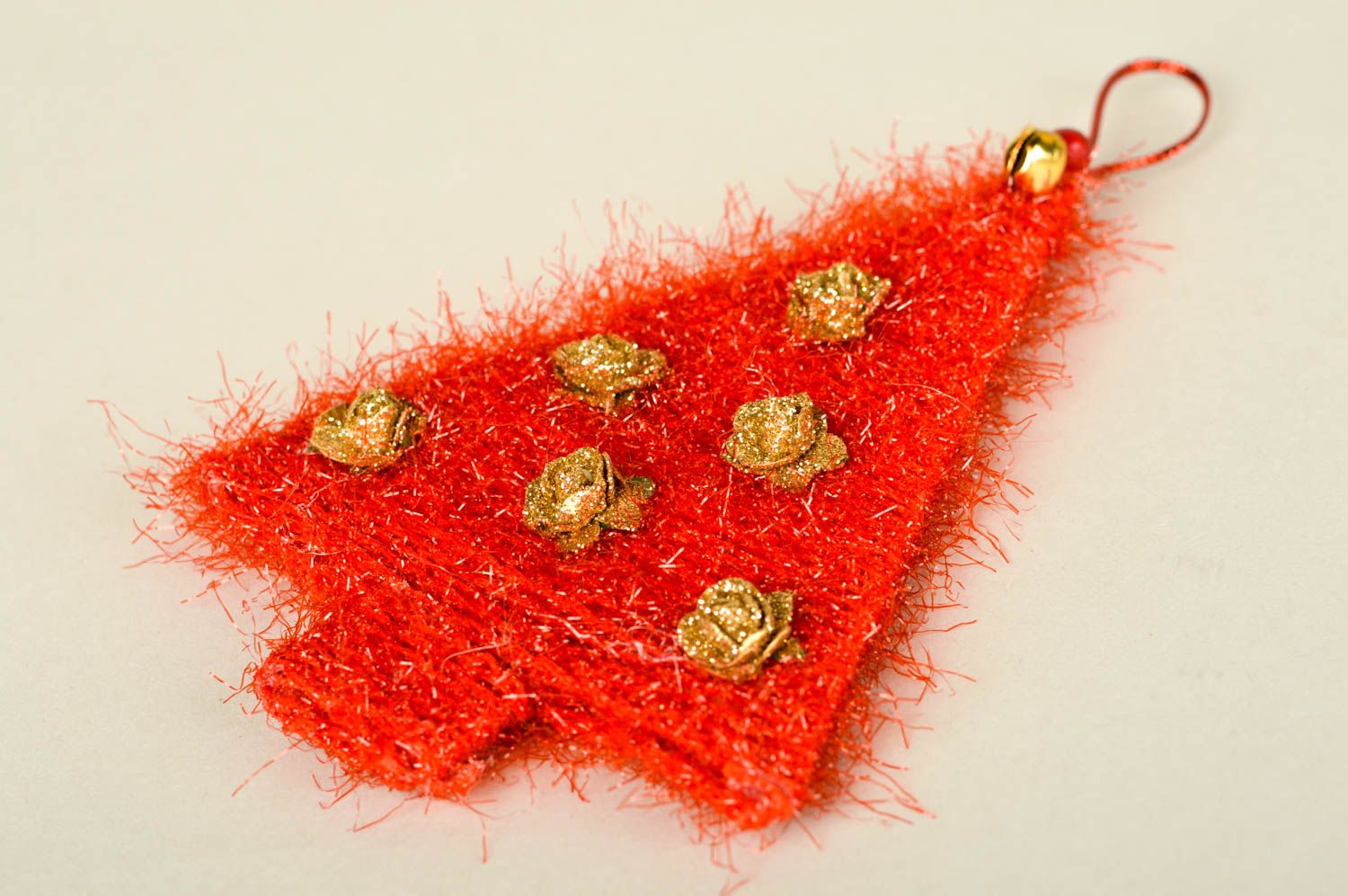 Handmade designer Christmas tree toy unusual fesitve hanging decorative use only photo 3