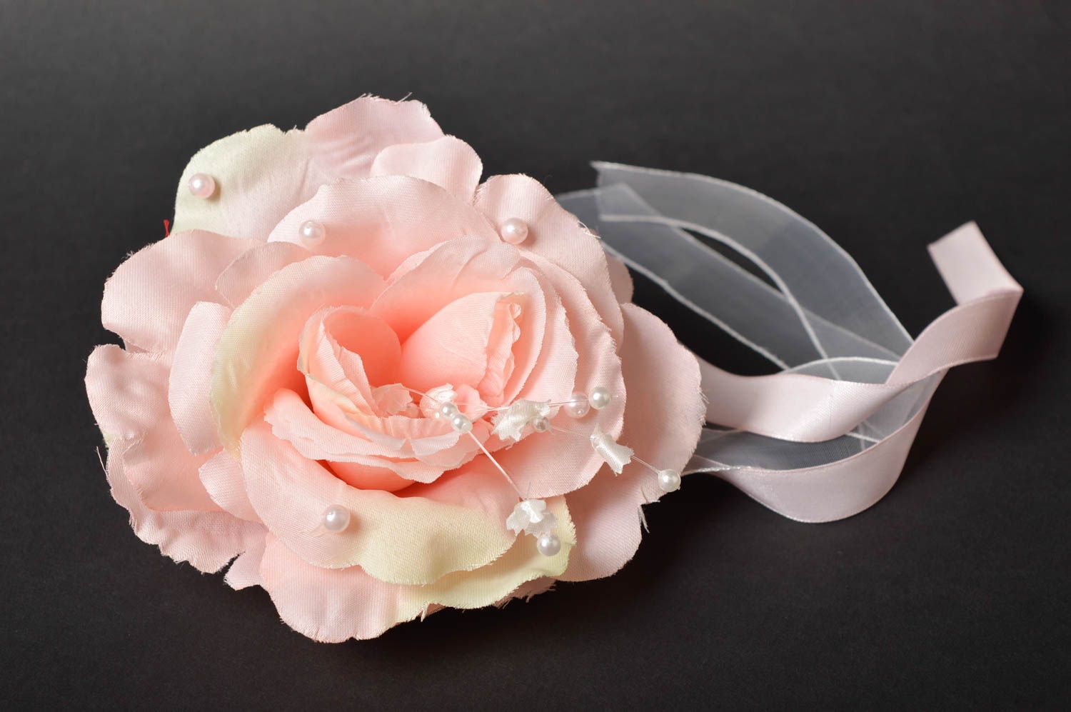 Ramillete de flores artesanal accesorio para boda elegante regalo original foto 2