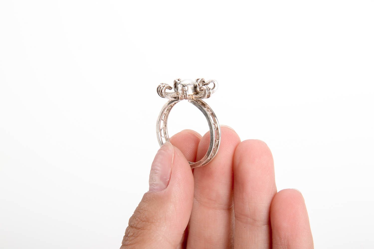 Серебряное кольцо ручной работы серебряный перстень украшение из серебра фото 5