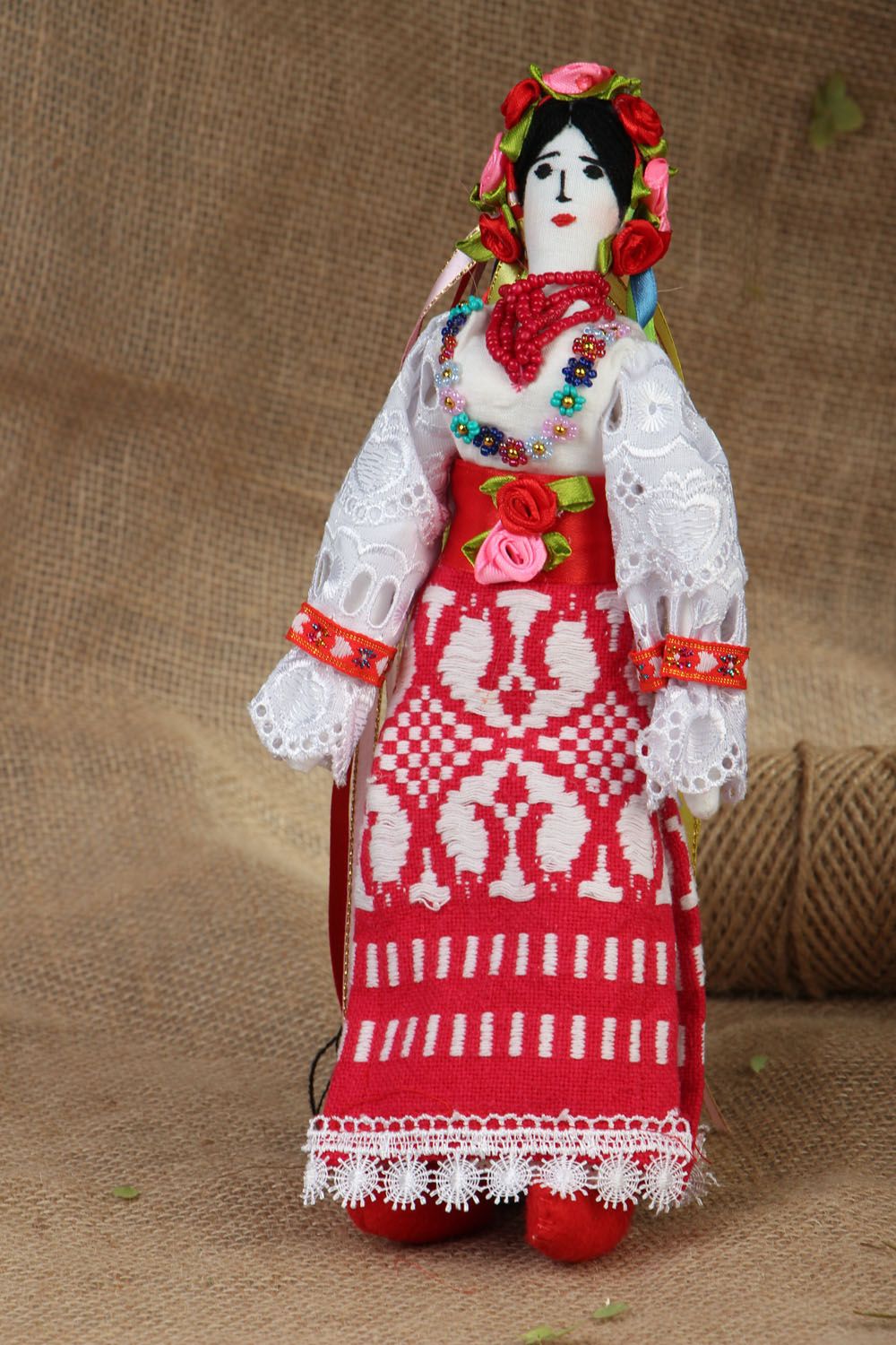 Текстильная кукла Украинка фото 3