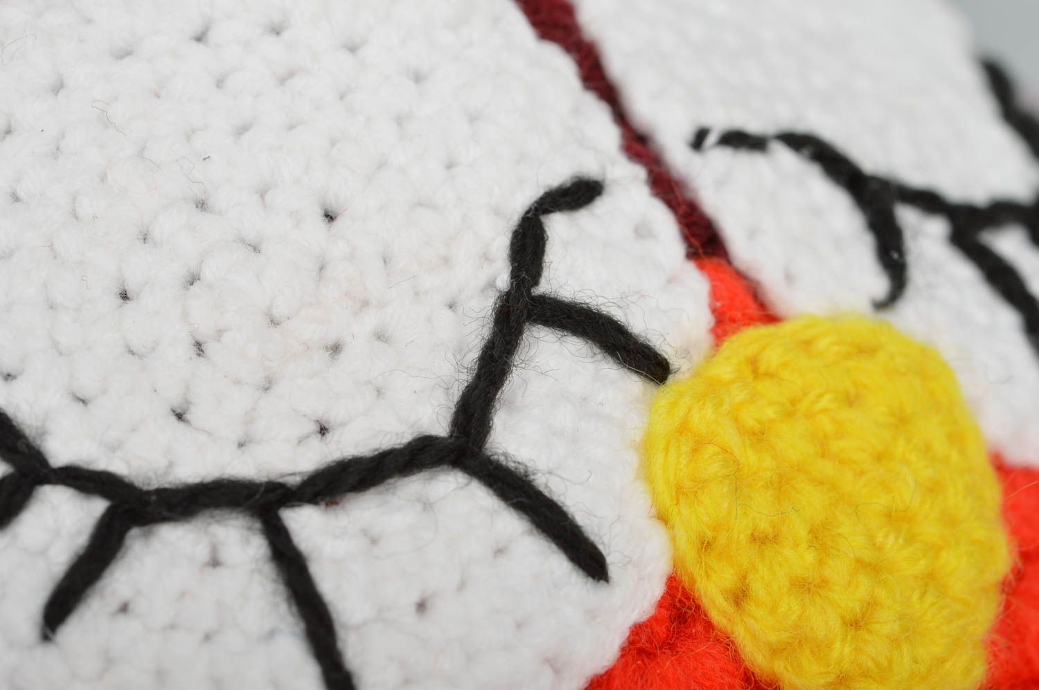 Gorro infantil tejido de lana y algodón dotado con cordones artesanal lechuza foto 4