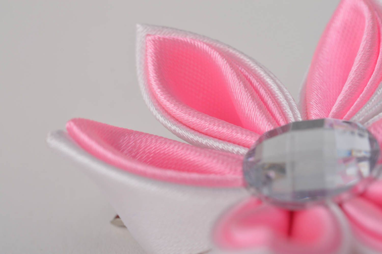 Handmade hair clip kanzashi flower hair accessories for girls gifts for kids photo 9