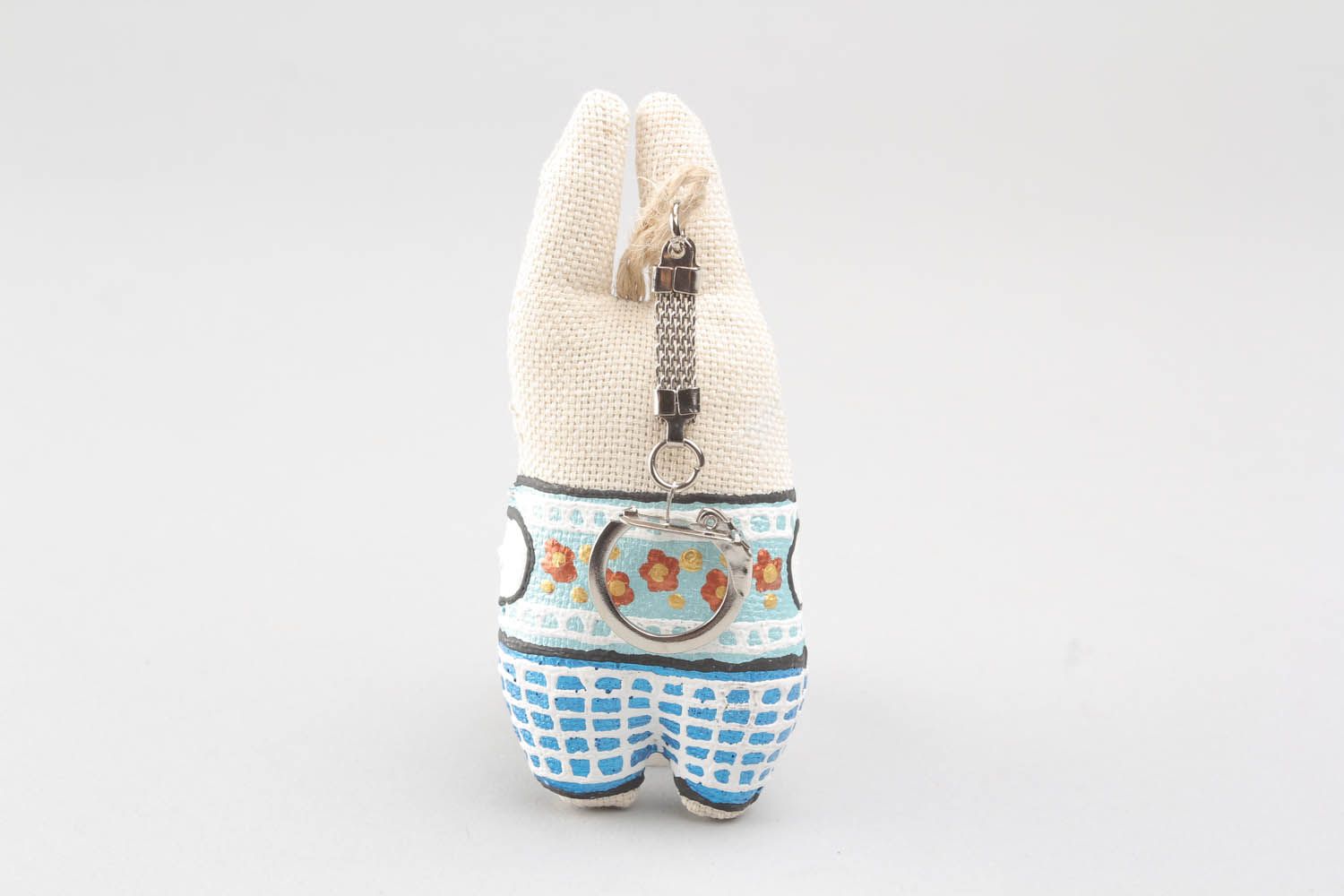 Hand painted soft keychain Little Hare photo 3