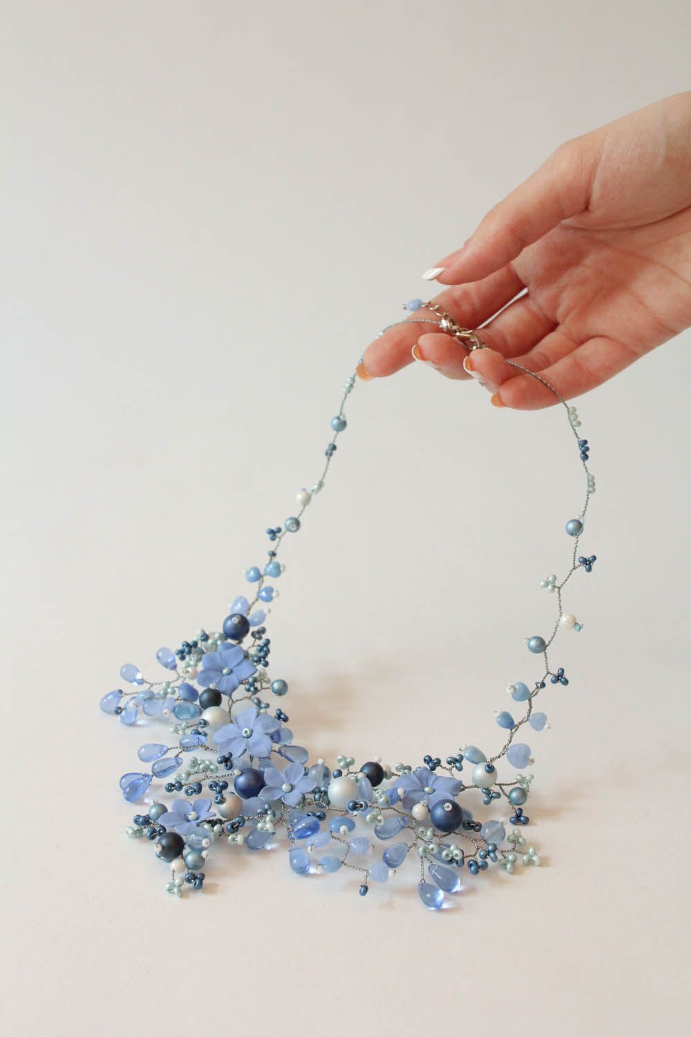 Blue necklace  photo 4