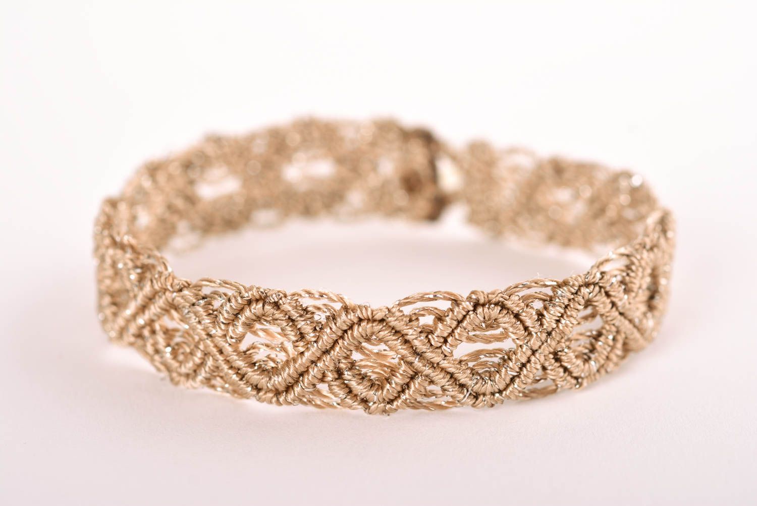 Stylish handmade woven bracelet designs textile bracelet beautiful jewellery photo 1