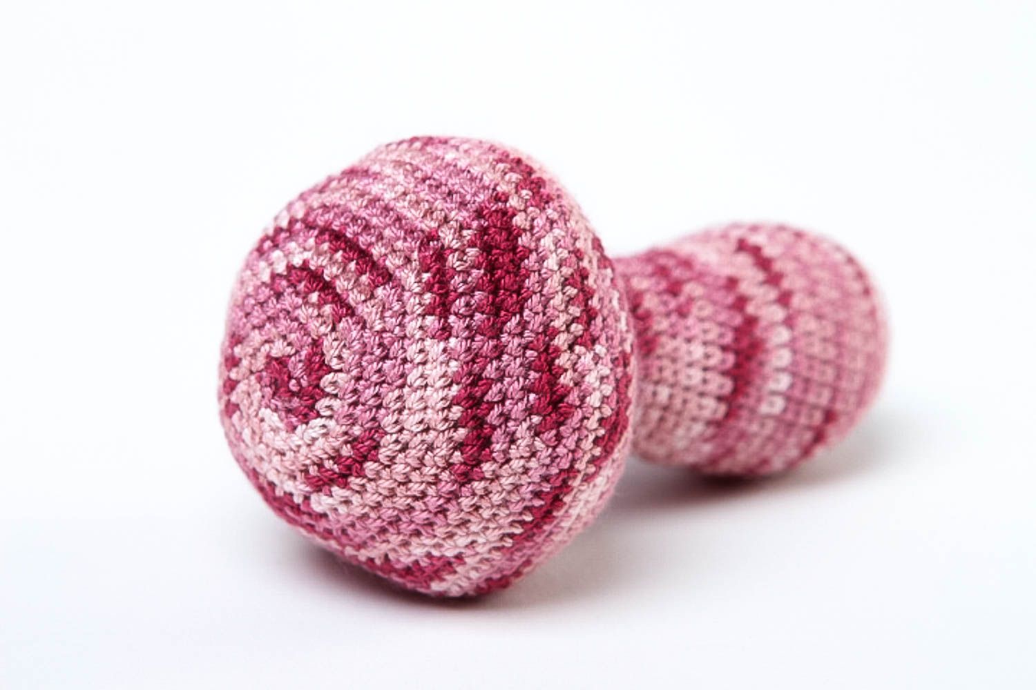 Handmade rattle toy present for new born baby crocheted toy for babies photo 3