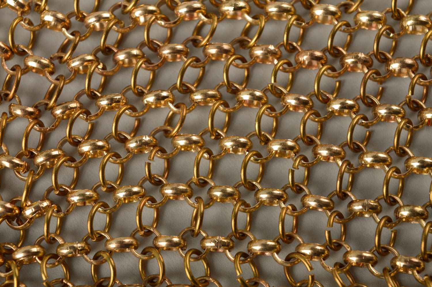 Goldfarbige Halskette aus Rocailles handmade Designer Schmuck Rocailles Kette foto 5