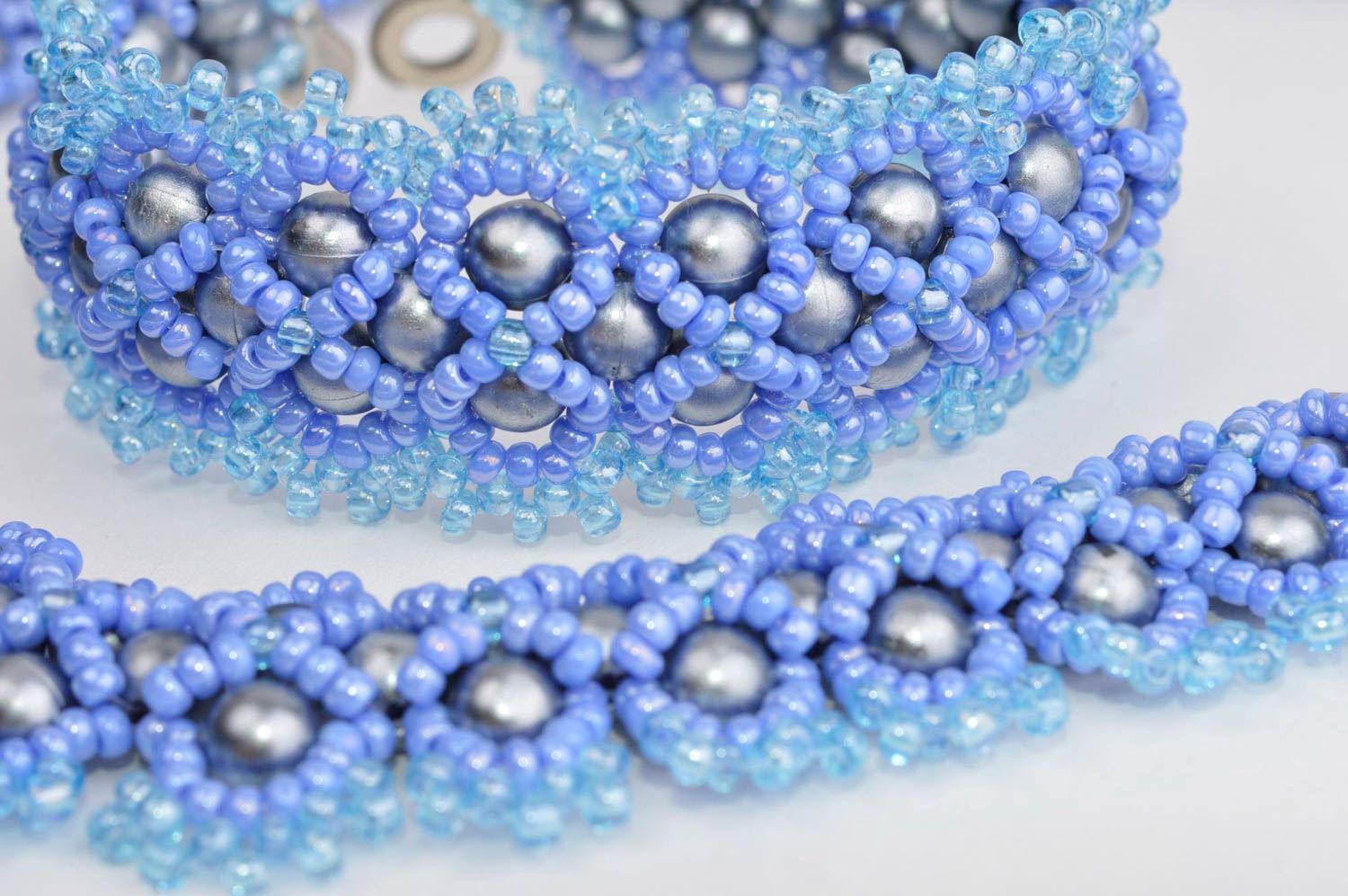 Beautiful handmade necklace designer beaded bracelet stylish earrings nice gift photo 5