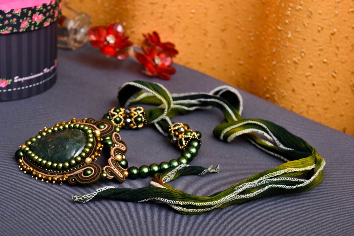 Stylish handmade pendant interesting jewelry beautiful accessories present photo 2